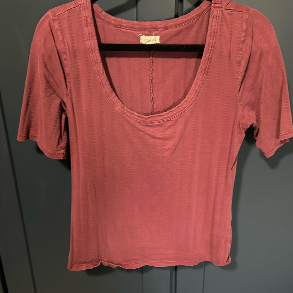 Rose scoop tee from Anthropologie